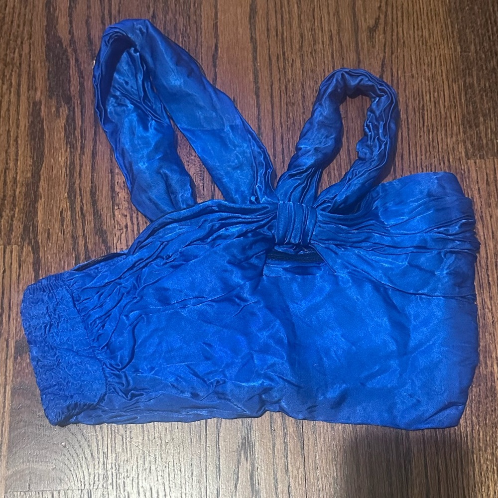 Blue zara top
